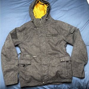 Billabong was Men's Gray snowboard Jacket (Medium)